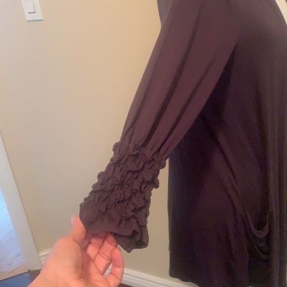 Soft Surroundings black open front medium cardigan - Picture 4 of 7